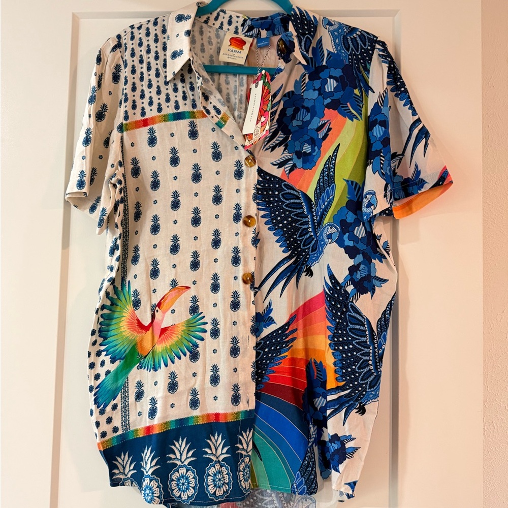 FARM Rio Multicolor Tropical Blouse